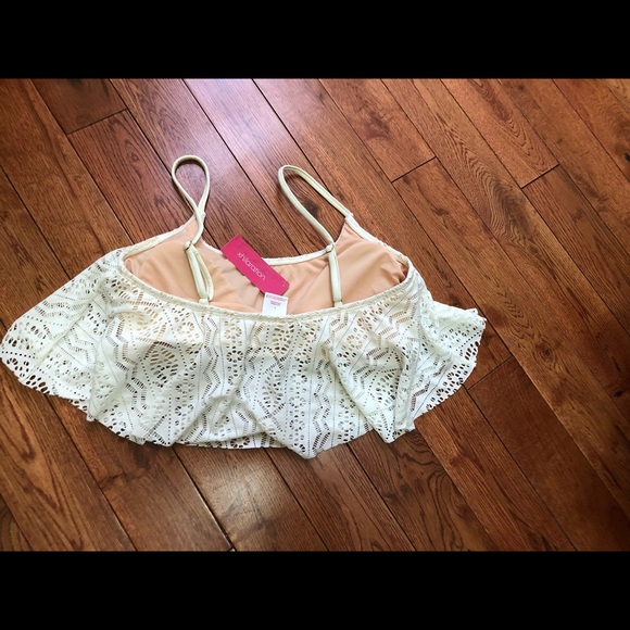 Ivory lace 2 piece bathing suit - Picture 2 of 2